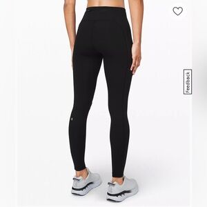 EUC Lululemon Athletica Speed Up 28” size 8 leggings in black